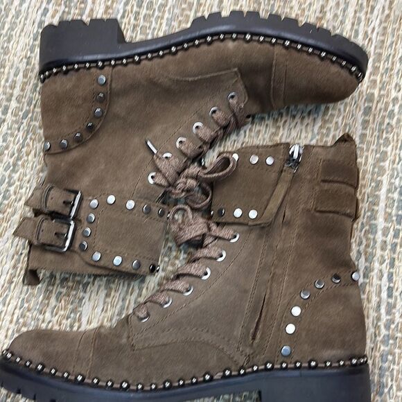 Sam Edelman Jennifer Studded Combat Boots - Picture 6 of 7